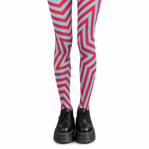 Boogzel Apparel Y2K Hypnotic Star Pattern Tights
