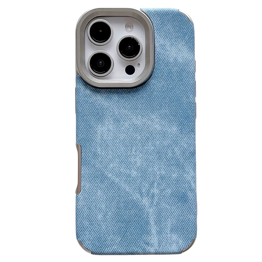 Boogzel Apparel Y2K Jean Texture iPhone Case