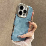 Boogzel Apparel Y2K Jean Texture iPhone Case, view 4