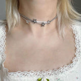 Boogzel Apparel Y2K Layered Choker Necklace, view 3