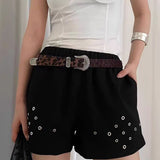 Boogzel Apparel Y2K Leopard Cowboy Belt, view 4