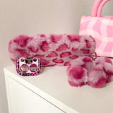Boogzel Apparel Y2K Leopard Fluffy iPhone Case, view 5