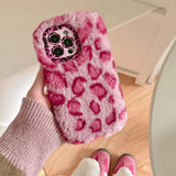 Boogzel Apparel Y2K Leopard Fluffy iPhone Case, view 6