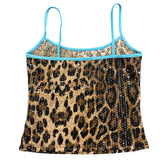 Boogzel Apparel Y2K Leopard Print Sequin Tank Top, view 2