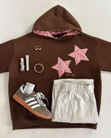 Boogzel Apparel Y2K Leopard Star Hoodie, view 5