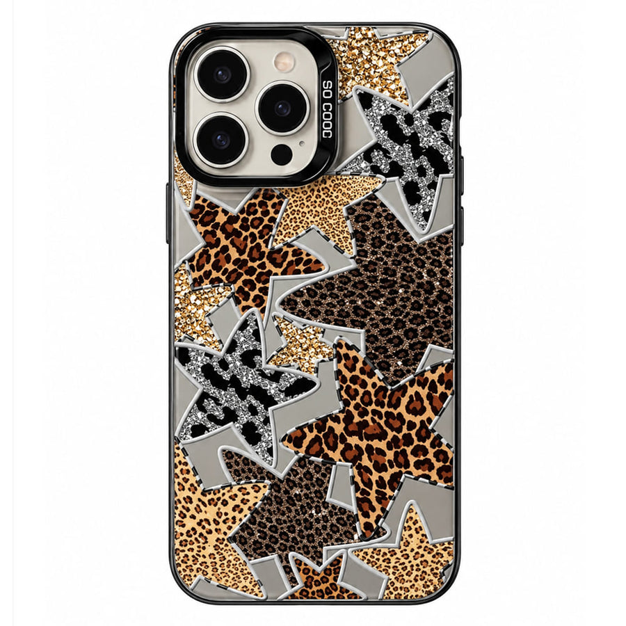 Boogzel Apparel Y2K Leopard Star iPhone Case