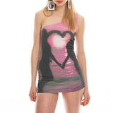 Boogzel Apparel Y2K Lovers at Sunset Mini Dress, view 3