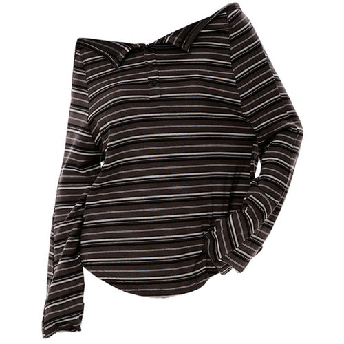 Boogzel Apparel Y2K Off-Shoulder Henley Longsleeve