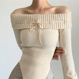 Boogzel Apparel Y2K Off-Shoulder Knit Top, view 3