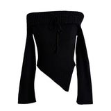 Boogzel Apparel Y2K Off-Shoulder Knit Top, view 5