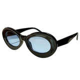Boogzel Apparel Y2K Oval Chunky Frame Sunglasses, view 2