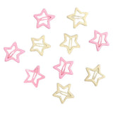 Boogzel Apparel Y2K Pastel Star Hair Clips Set, view 2