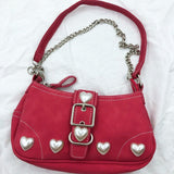 Boogzel Apparel Y2K Pearl Heart Bag, view 3