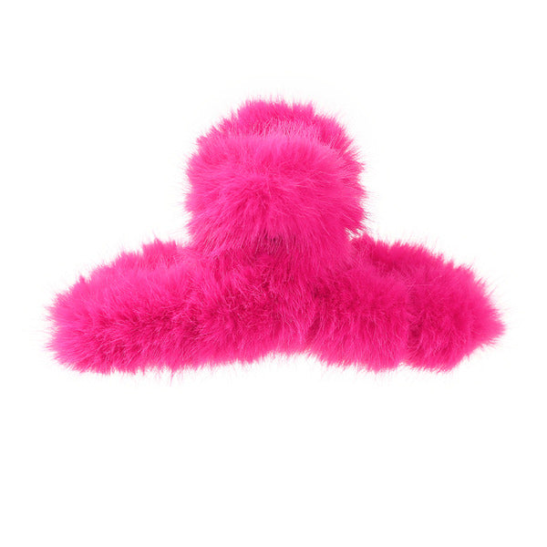 Boogzel Apparel Y2K Pink Fuzzy Hair Claw