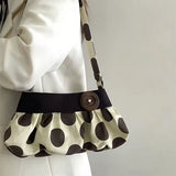 Boogzel Apparel Y2K Polka Dot Ruched Bag, view 2