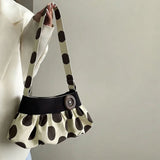 Boogzel Apparel Y2K Polka Dot Ruched Bag, view 4