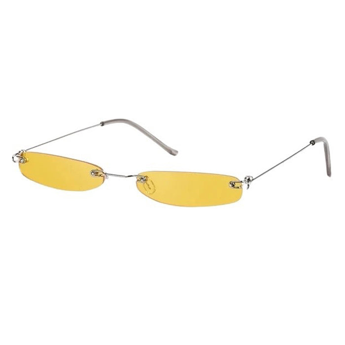 Boogzel Apparel Y2K Rectangle Skinny Sunglasses
