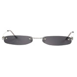 Boogzel Apparel Y2K Rectangle Skinny Sunglasses, view 4