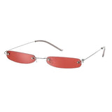 Boogzel Apparel Y2K Rectangle Skinny Sunglasses, view 5