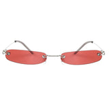 Boogzel Apparel Y2K Rectangle Skinny Sunglasses, view 6