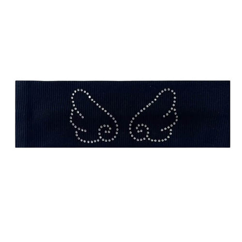 Boogzel Apparel Y2K Rhinestone Angel Wings Headband