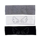 Boogzel Apparel Y2K Rhinestone Angel Wings Headband, view 5