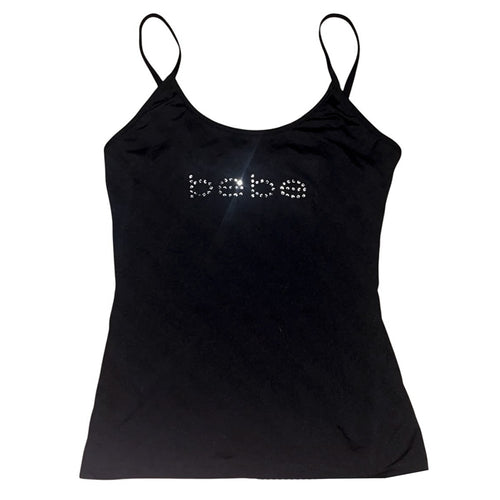 Boogzel Apparel Y2K Rhinestone Bebe Tank Top