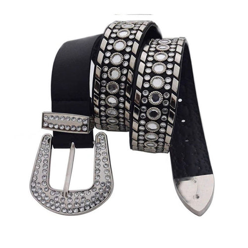 Boogzel Apparel Y2K Rhinestone Belt