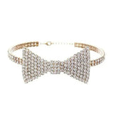 Boogzel Apparel Y2K Style Rhinestone Bow Necklace, view 2