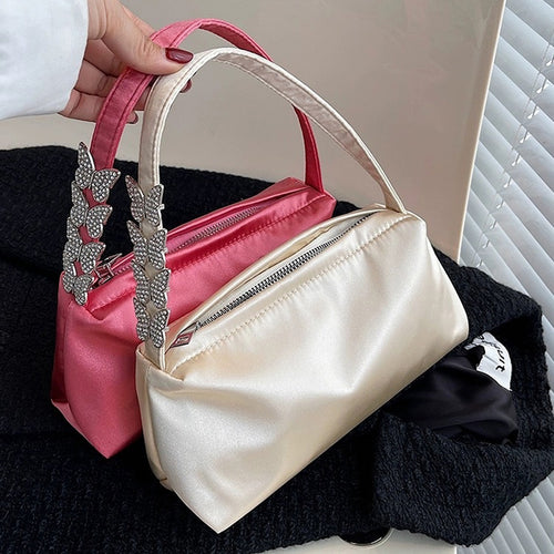 Boogzel Apparel Y2K Rhinestone Butterfly Bag