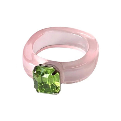 Boogzel Apparel Y2K Rhinestone Chunky Ring