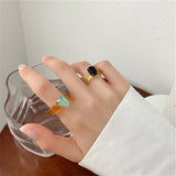 Boogzel Apparel Y2K Rhinestone Chunky Ring, view 6