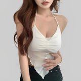Boogzel Apparel Y2K Rhinestone Cross Scarf Top, view 5