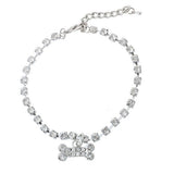 Boogzel Apparel Y2K Rhinestone Dog Bone Bracelet, view 2