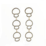 Boogzel Apparel Y2K Rhinestone Drop Earrings, view 2