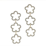 Boogzel Apparel Y2K Rhinestone Drop Earrings, view 3