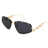 Boogzel Apparel Y2K Rhinestone Rimless Sunglasses, view 6