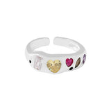 Boogzel Apparel Y2K Rhinestone Ring, view 5
