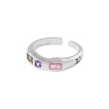 Boogzel Apparel Y2K Rhinestone Ring, view 6