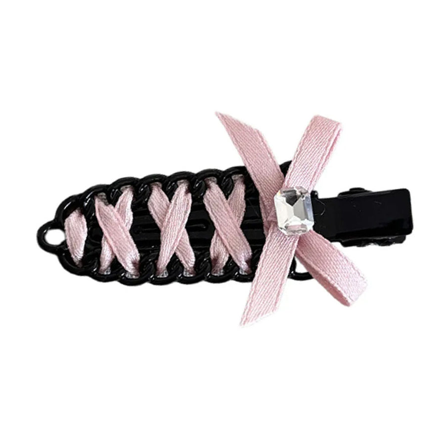Boogzel Apparel Y2K Ribbon Bow Hair Clip
