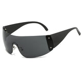 Boogzel Apparel Y2K Rimless Sunglasses, view 2