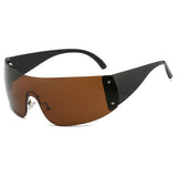 Boogzel Apparel Y2K Rimless Sunglasses, view 3