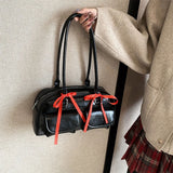 Boogzel Apparel Y2K Shoulder Bag With Bows, view 4