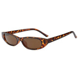 Boogzel Apparel Y2K Skinny Oval Sunglasses, view 2