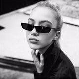 Boogzel Apparel Y2K Skinny Square Sunglasses, view 5