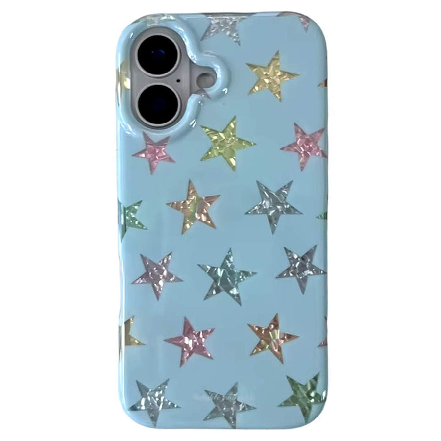 Boogzel Apparel Y2K Sparkle Stars iPhone Case