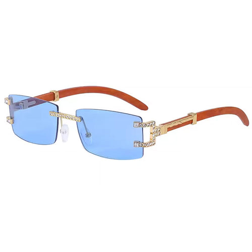 Boogzel Apparel Y2K Square Frameless Sunglasses