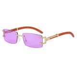 Boogzel Apparel Y2K Square Frameless Sunglasses, view 2