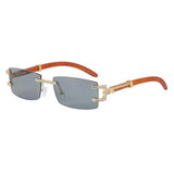 Boogzel Apparel Y2K Square Frameless Sunglasses, view 4