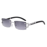 Boogzel Apparel Y2K Square Frameless Sunglasses, view 5